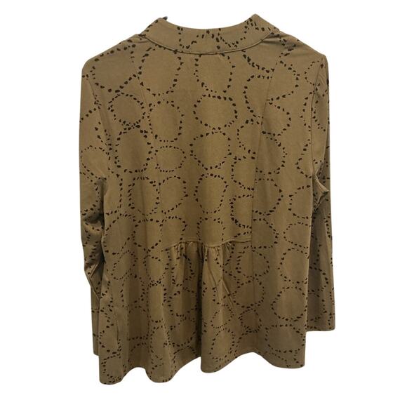 Habitat Womens Open Front Cardigan Size Large Green Lagenlook Boho Beach Casual - Picture 4 of 9